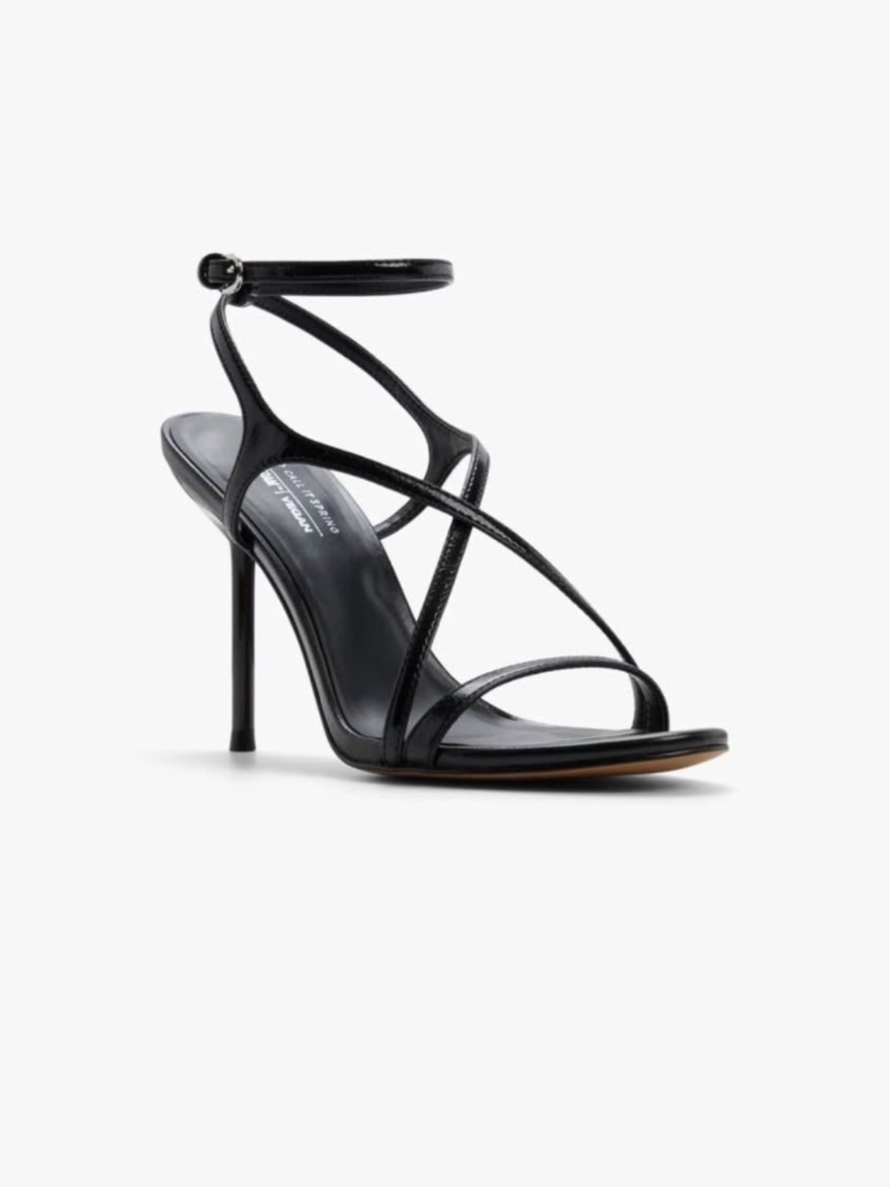Black strappy heels